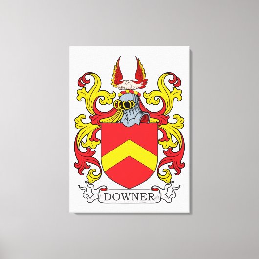 Downer Family Crest Canvas Afdruk (Voorkant)