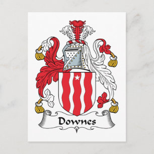 Downes Family Crest Briefkaart