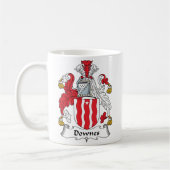 Downes Family Crest Koffiemok (Links)