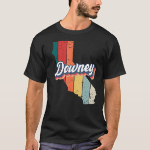Downey City Retro  Hometown California T-shirt