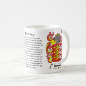 Downey Family Coat of Arms Mok (Voorkant rechts)