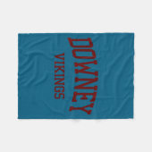 Downey High School Hs Ca Design Fleece Deken (Voorkant (Horizontaal))