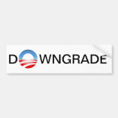 DOWNGRADE Bumpersticker (Voorkant)