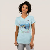 Downhhill Snow Skier - Blue Mountain , Washington T-shirt (Voorkant volledig)