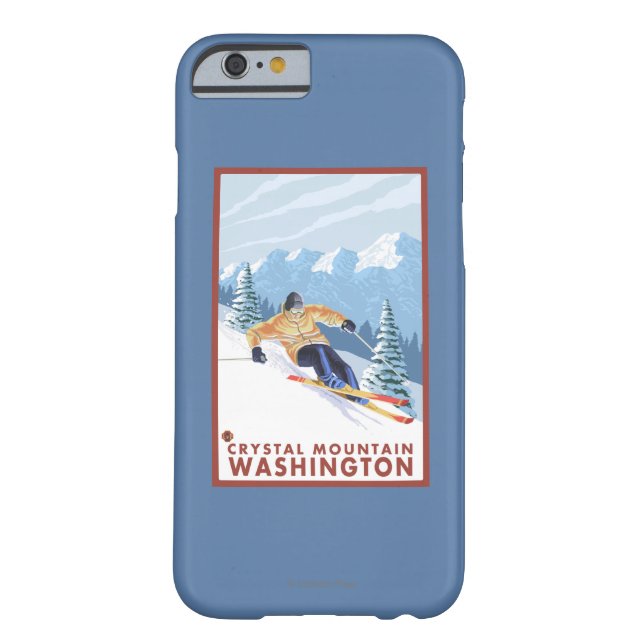 Downhhill Snow Skier - Crystal Mountain , WA Case-Mate iPhone Case (Achterkant)