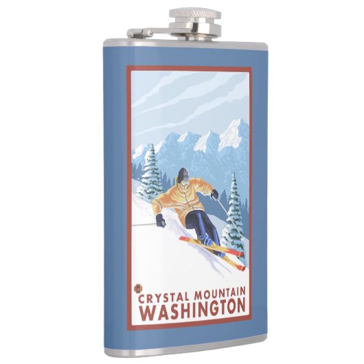 Downhhill Snow Skier - Crystal Mountain , WA Heupfles (Rechts)