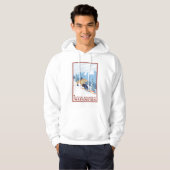 Downhhill Snow Skier - Crystal Mountain , WA Hoodie (Voorkant volledig)
