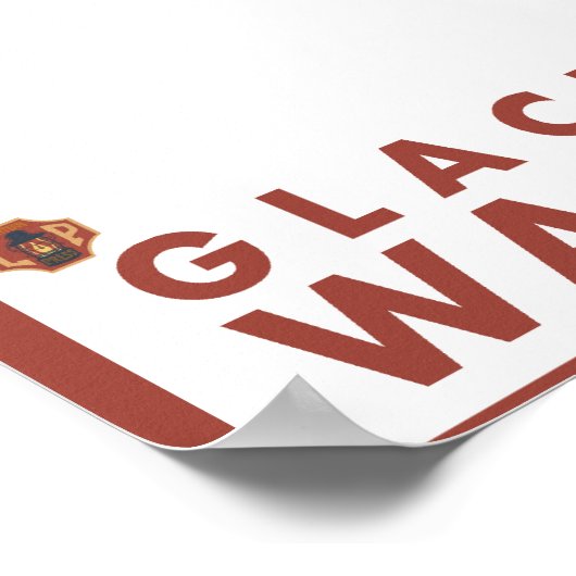 Downhhill Snow Skier - Glacier Peak Poster (Hoek)