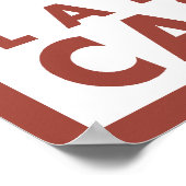 Downhhill Snow Skier - Lake Tahoe, Californië Poster (Hoek)