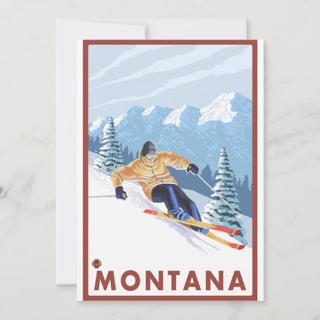 Downhhill Snow Skier - Montana (Voorkant)