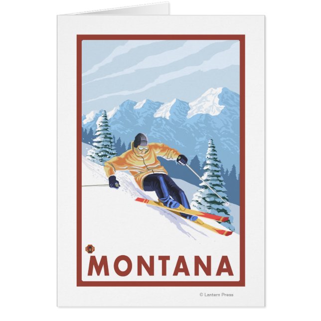 Downhhill Snow Skier - Montana (Voorkant)