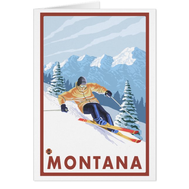 Downhhill Snow Skier - Montana (Voorkant)