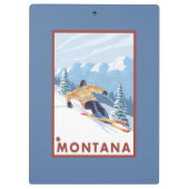 Downhhill Snow Skier - Montana Klembord (Achterkant)