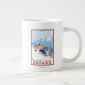 Downhhill Snow Skier - Mount Hood, Oregon Grote Koffiekop (Rechts)
