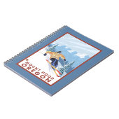 Downhhill Snow Skier - Mount Hood, Oregon Notitieboek (Linkerzijde)