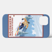Downhhill Snow Skier - Snoqualmie Pass , WA Case-Mate iPhone Case (Achterkant (horizontaal))