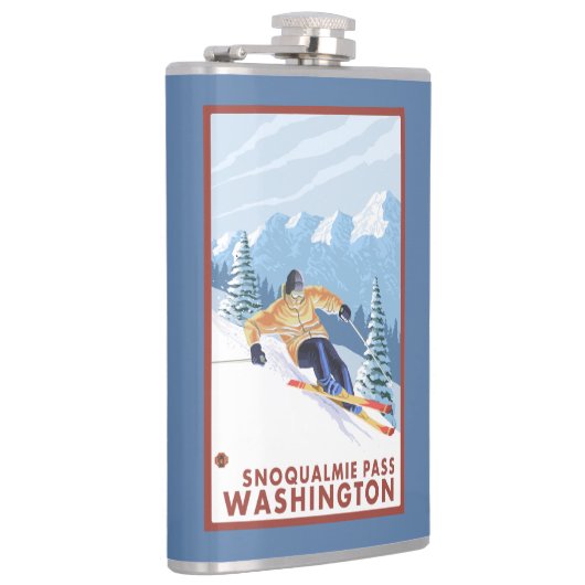 Downhhill Snow Skier - Snoqualmie Pass , WA Heupfles (Rechts)