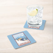 Downhhill Snow Skier - Snoqualmie Pass , WA Kartonnen Onderzetters (Insitu)