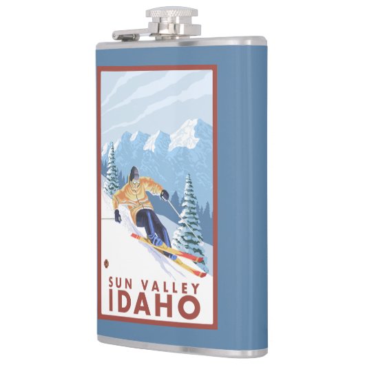 Downhhill Snow Skier - Sun Valley, Idaho Heupfles (Links)