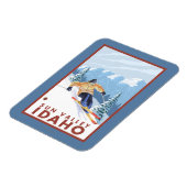 Downhhill Snow Skier - Sun Valley, Idaho Magneet (Linkerzijde)