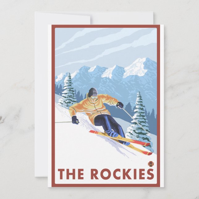 Downhhill Snow Skier - The Rockies (Voorkant)