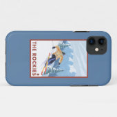 Downhhill Snow Skier - The Rockies Case-Mate iPhone Case (Achterkant (horizontaal))