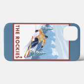 Downhhill Snow Skier - The Rockies Case-Mate iPhone Case (Achterkant (horizontaal))