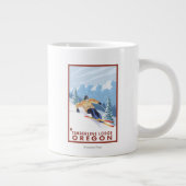 Downhhill Snow Skier - Timberline Lodge, Oregon Grote Koffiekop (Rechts)
