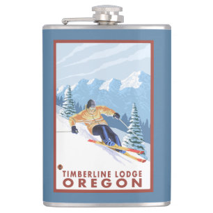 Downhhill Snow Skier - Timberline Lodge, Oregon Heupfles