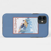 Downhhill Snow Skier - Whistler, BC Canada Case-Mate iPhone Case (Achterkant (horizontaal))