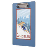 Downhhill Snow Skier - Whistler, BC Canada Klembord (Links)