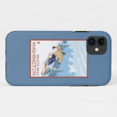 Downhhill Snow Skier - White Pass, Washington Case-Mate iPhone Case (Achterkant (horizontaal))