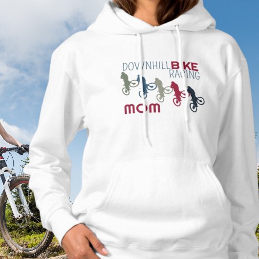 Downhill Bike Racing Mam Hoodie