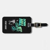 Downhill Biker for Dirt and Bicycle  Nerds Bagagelabel (Voorkant horizontaal)