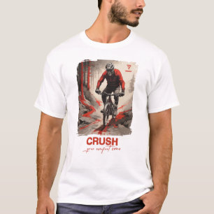 Downhill fiets, cadeau fietser mountainbiker t-shirt