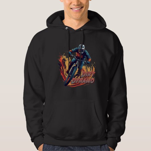 Downhill Grafisch en Tekst Hoodie (Voorkant)