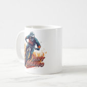 Downhill Grafisch en Tekst Koffiemok (Voorkant links)