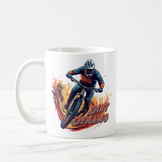 Downhill Grafisch en Tekst Koffiemok (Links)
