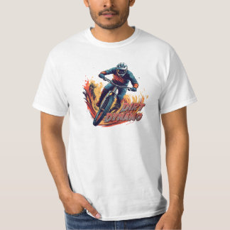 Downhill Grafisch en Tekst T-shirt
