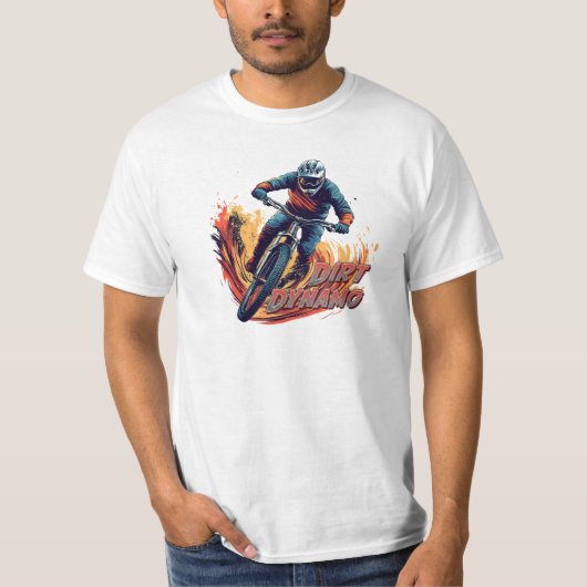 Downhill Grafisch en Tekst T-shirt (Voorkant)
