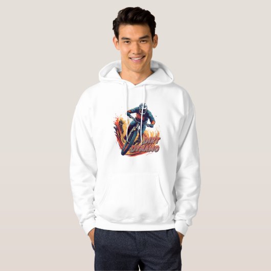 Downhill Graphic and Text Hoodie (Voorkant volledig)