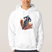 Downhill Graphic and Text Hoodie (Voorkant)