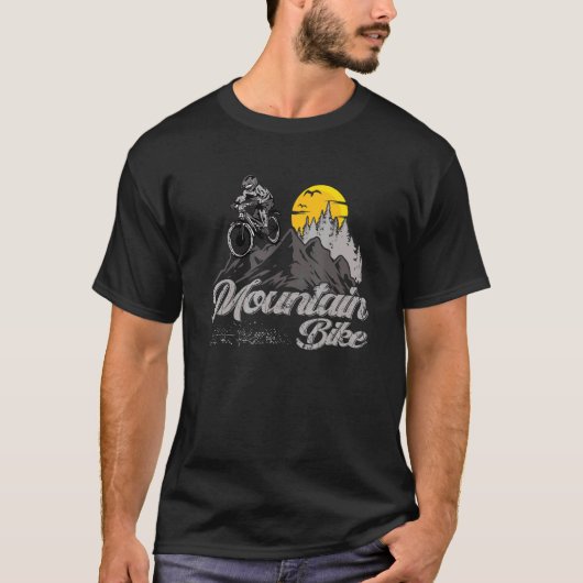 Downhill Mauntain Bike MTB Wiel Racing Ride BMX 1 T-shirt (Voorkant)
