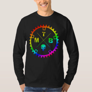 Downhill Mountain Bike Mtb Oil Slick Mountain Bik T-shirt