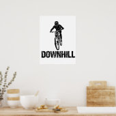 Downhill Mountain Biker Poster (Keuken)