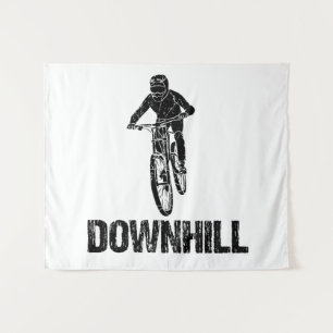 Downhill Mountain Biker Wandkleed