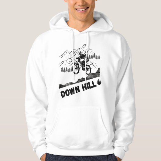 Downhill Mountain Biking Hoodie (Voorkant)