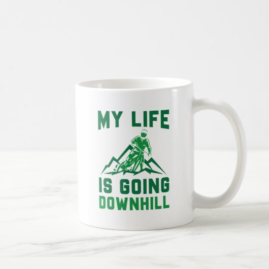 Downhill Mountain Biking Koffiemok (Rechts)