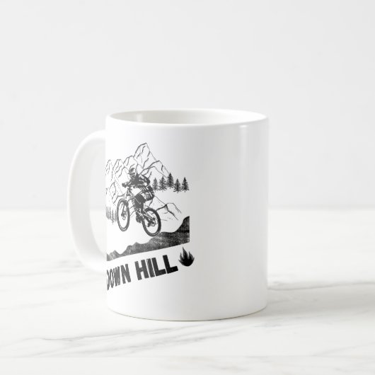 Downhill Mountain Biking Koffiemok (Voorkant links)