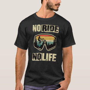 Downhill Mountainbike Geen rit Geen leven Fahrrad T-shirt